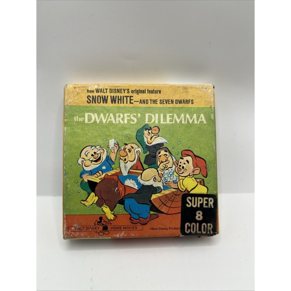 Walt Disney’s Snow White Dwarfs Dilemma Super 8 Color Film, 200ft (F5)